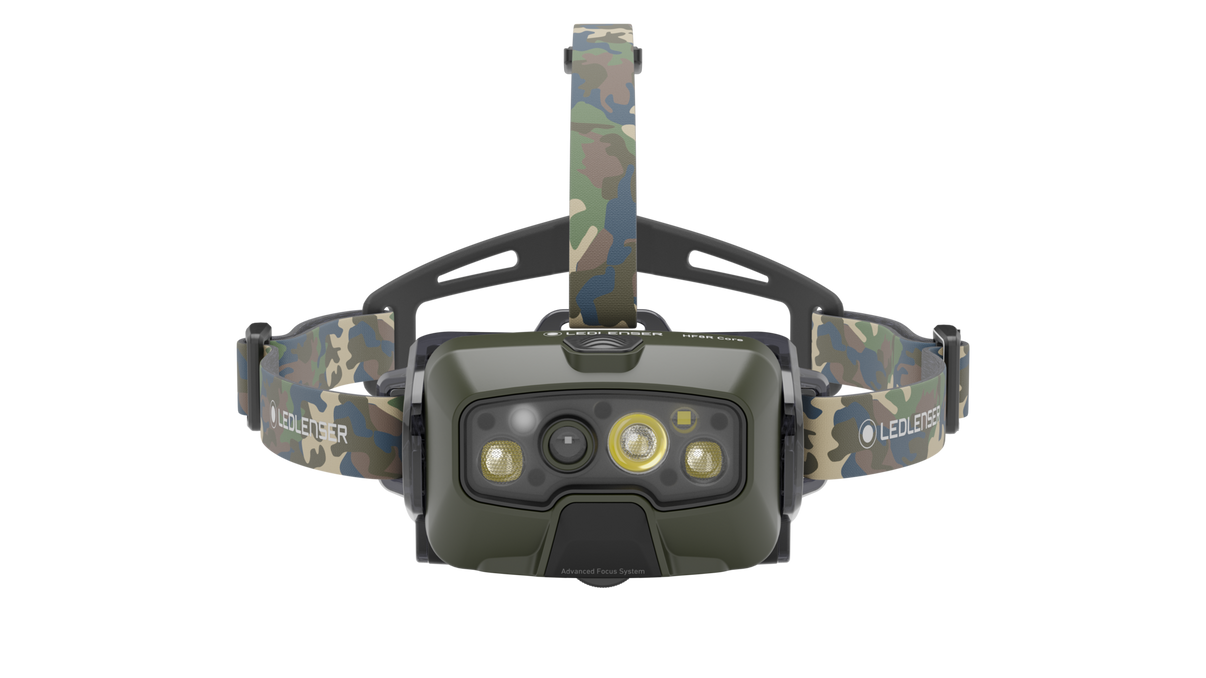 LEDLENSER HF8R Core RGB Camo - produktbillede set forfra | LED LINSER