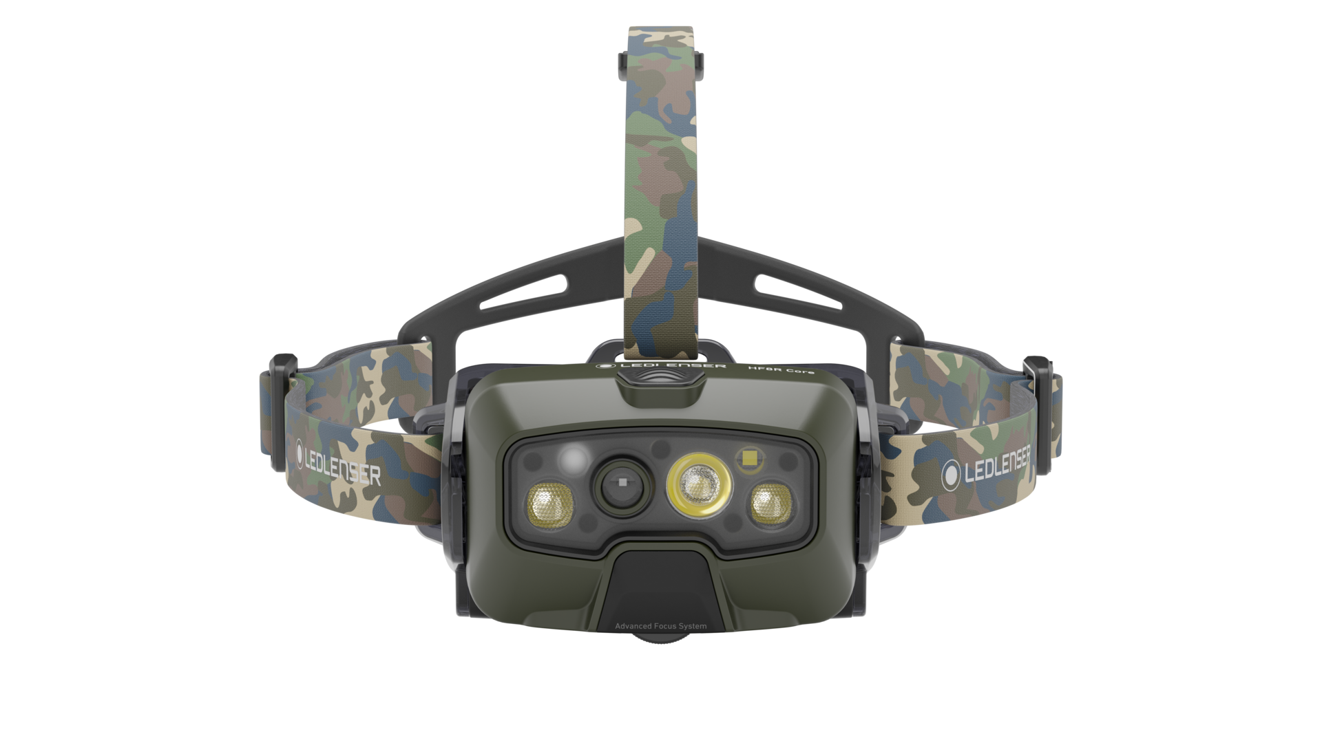 LEDLENSER HF8R Core RGB Camo - produktbillede set forfra | LED LINSER