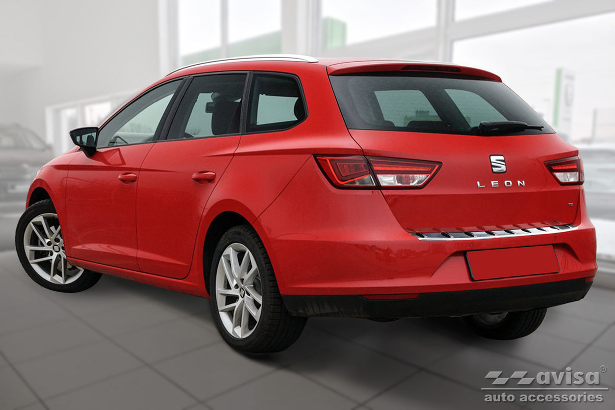 Lastskydd Strong Edition Seat Leon III (5F) ST 2013–2017, facelift 2017–2020 – Silver satin – detaljbild 2
