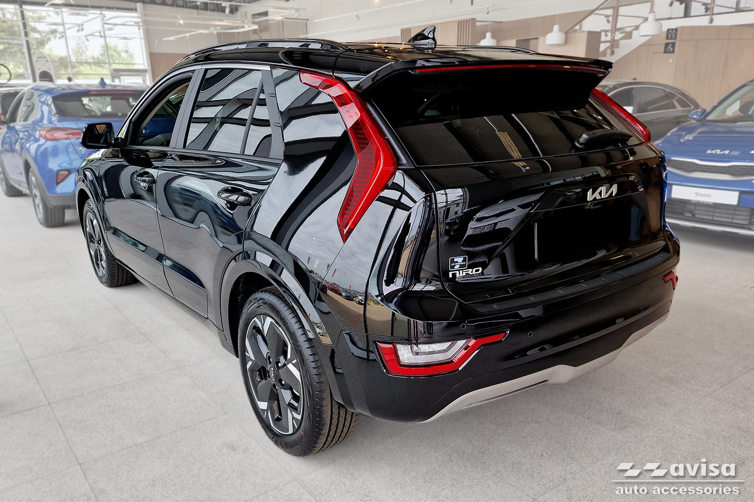 Lastskydd Black Mat Kia Niro II Hybrid/ Niro II EV 2022+ – Mattsvart – detaljbild 2