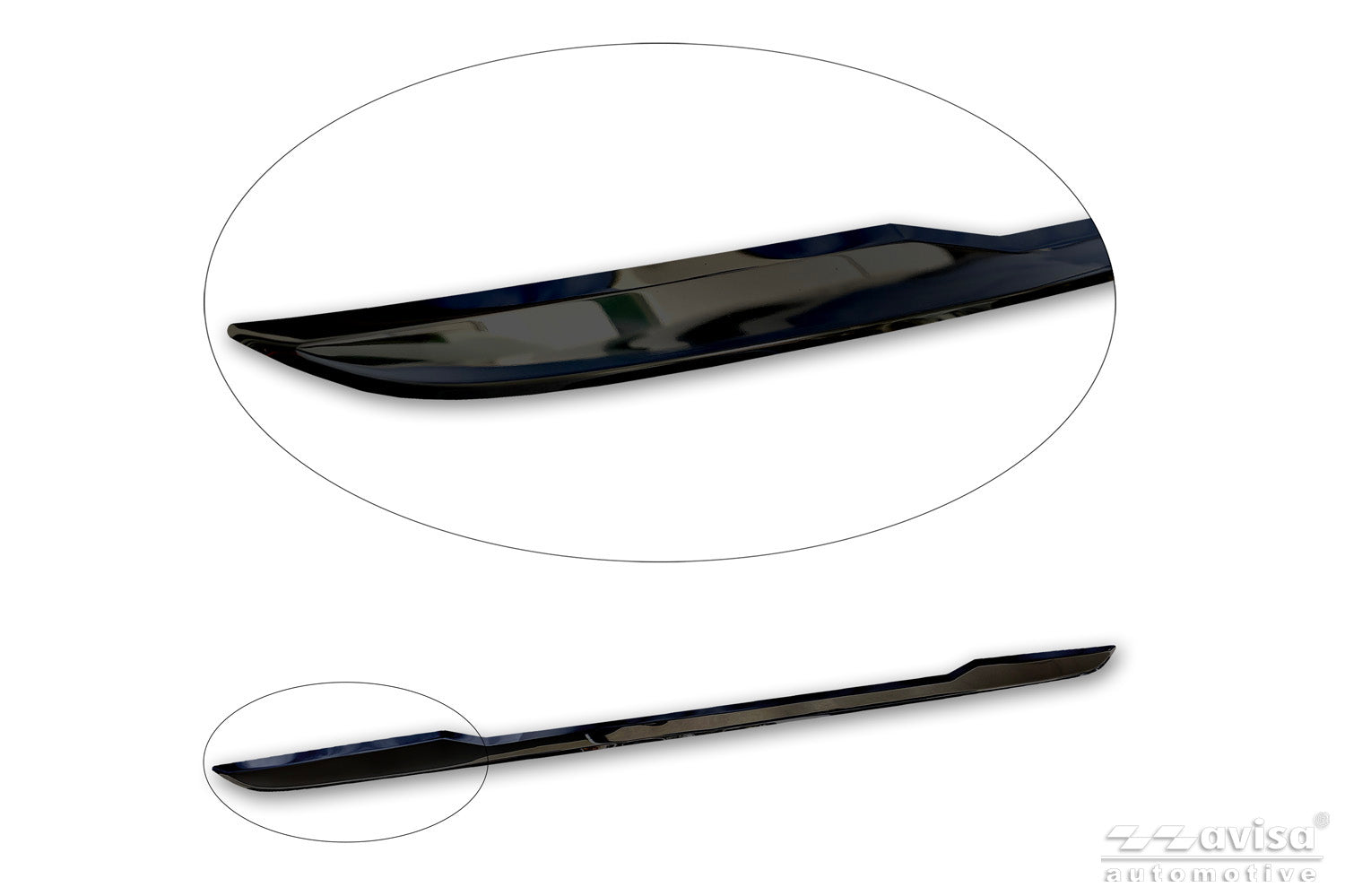 Bakluckelist Volkswagen Tayron II 2025+ – Spegelblank svart