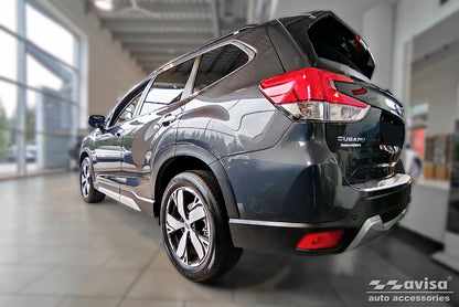 Lastskydd Subaru Forester V suv 2018–2024 – Silver satin – detaljbild 2