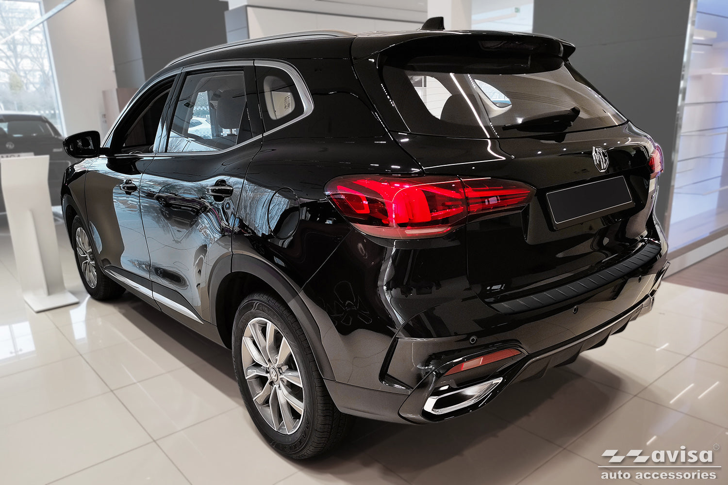 Lastskydd Black Mat MG HS/ Ehs facelift 2020–2023, facelift 2023–2024 – Mattsvart – detaljbild 2