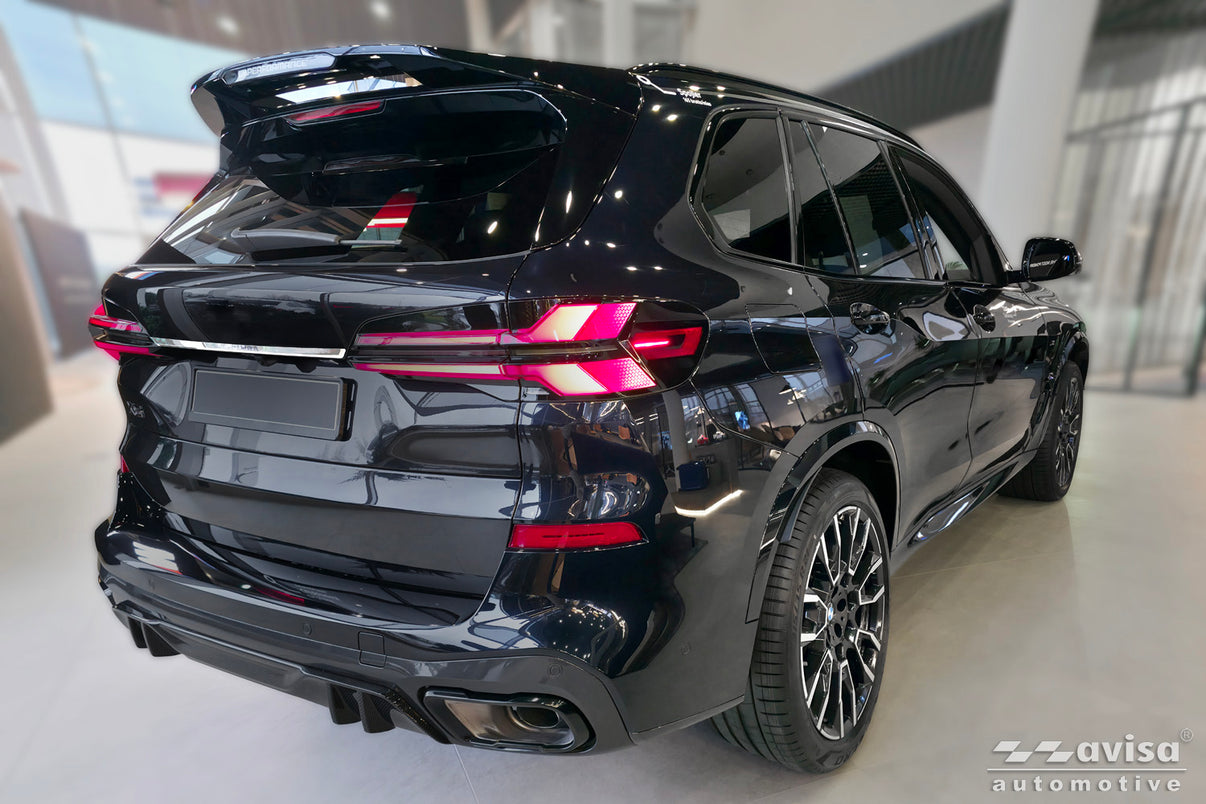 Bakluckelist BMW X5 IV G05 M-paket 2018–2023 facelift 2023+ – Spegelpolerat silver – detaljbild 2