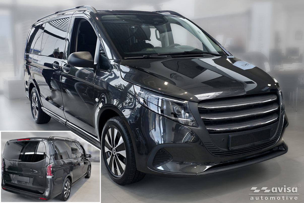 Mugghållarlist Mercedes Vito Tourer W447 facelift 2024+ – Spegelblank svart – detaljbild 3