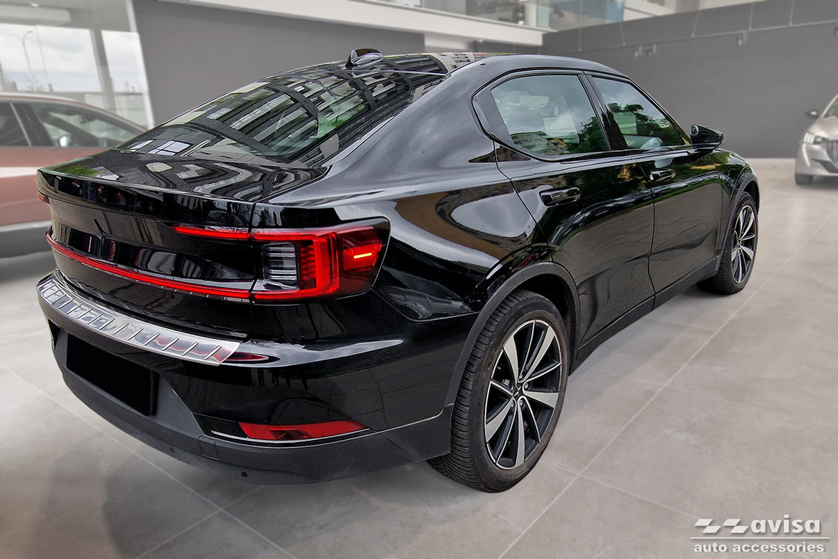 Lastskydd Polestar 2 liftback 2020–2023 facelift 2023+ – Silver satin – detaljbild 2