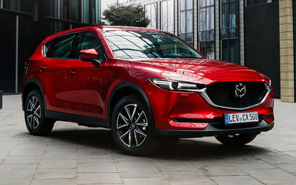 Lastskydd Mazda CX-5 II 2017–2021, facelift 2021–2025 – Silver satin – detaljbild 3