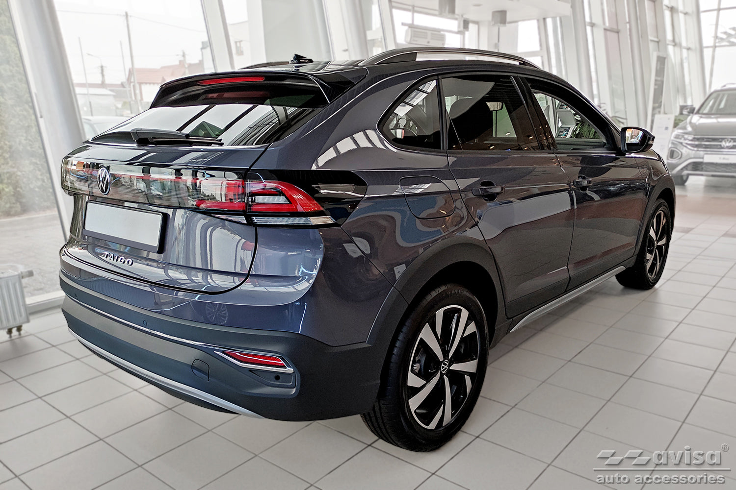 Lastskydd Volkswagen Taigo 2021+ – Silver satin – detaljbild 2