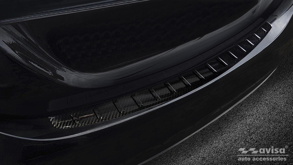 Lastskydd Mercedes C Class IV W205/ AMG sedan 2014–2019, facelift 2019+06.2021+ Svart – detaljbild 2