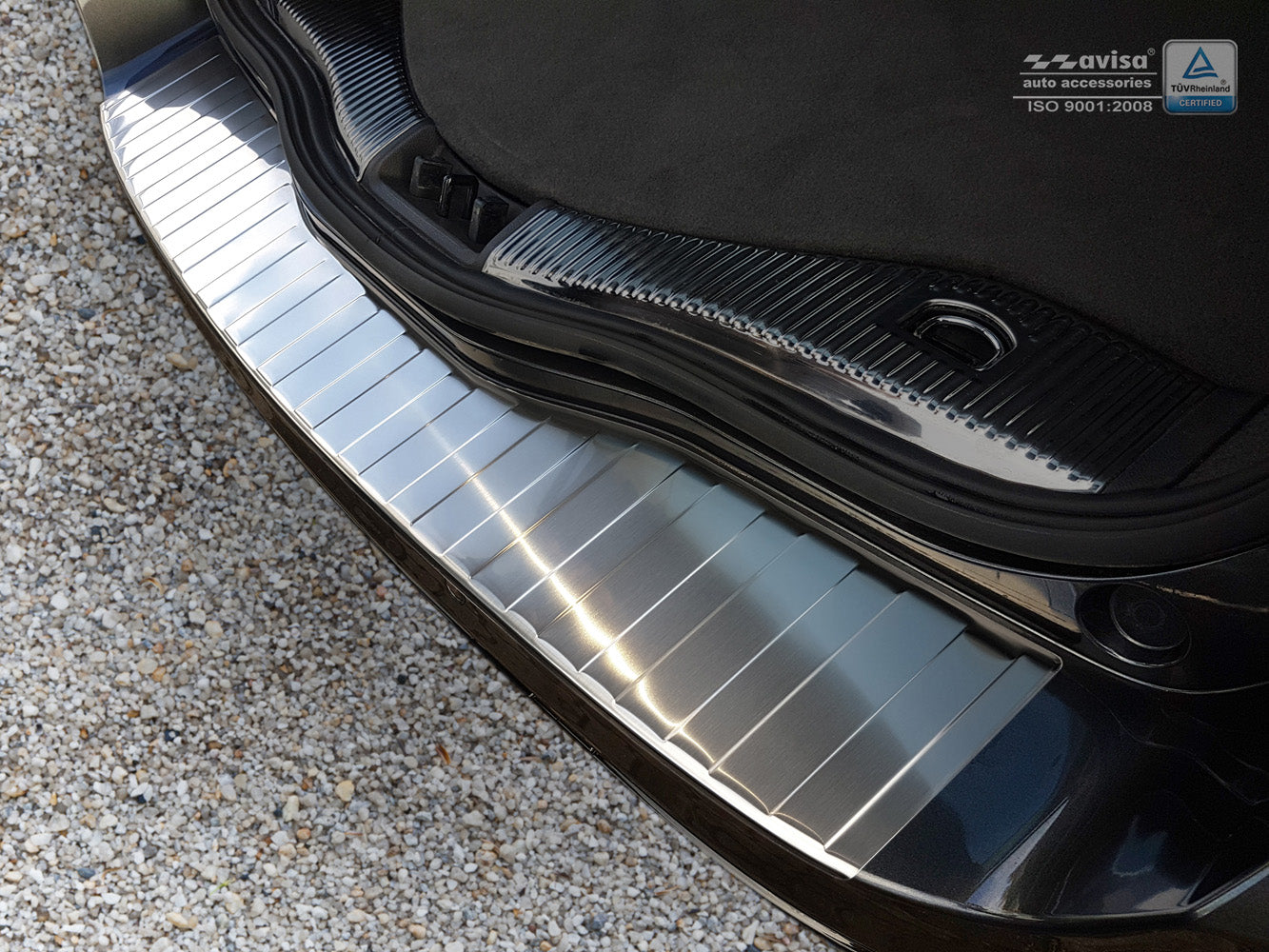 Lastskydd Ford Mondeo MK5 Kombi 2014–2019, facelift 2019+ – Silver satin – detaljbild 3