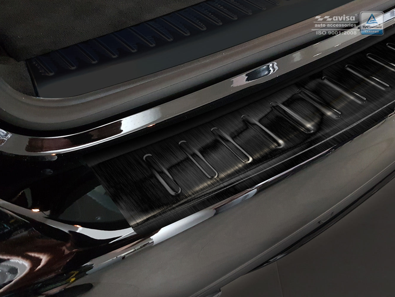 Lastskydd Mercedes C Class W205 Kombi 2014–2018, facelift 2018–2021 – Svart – detaljbild 2
