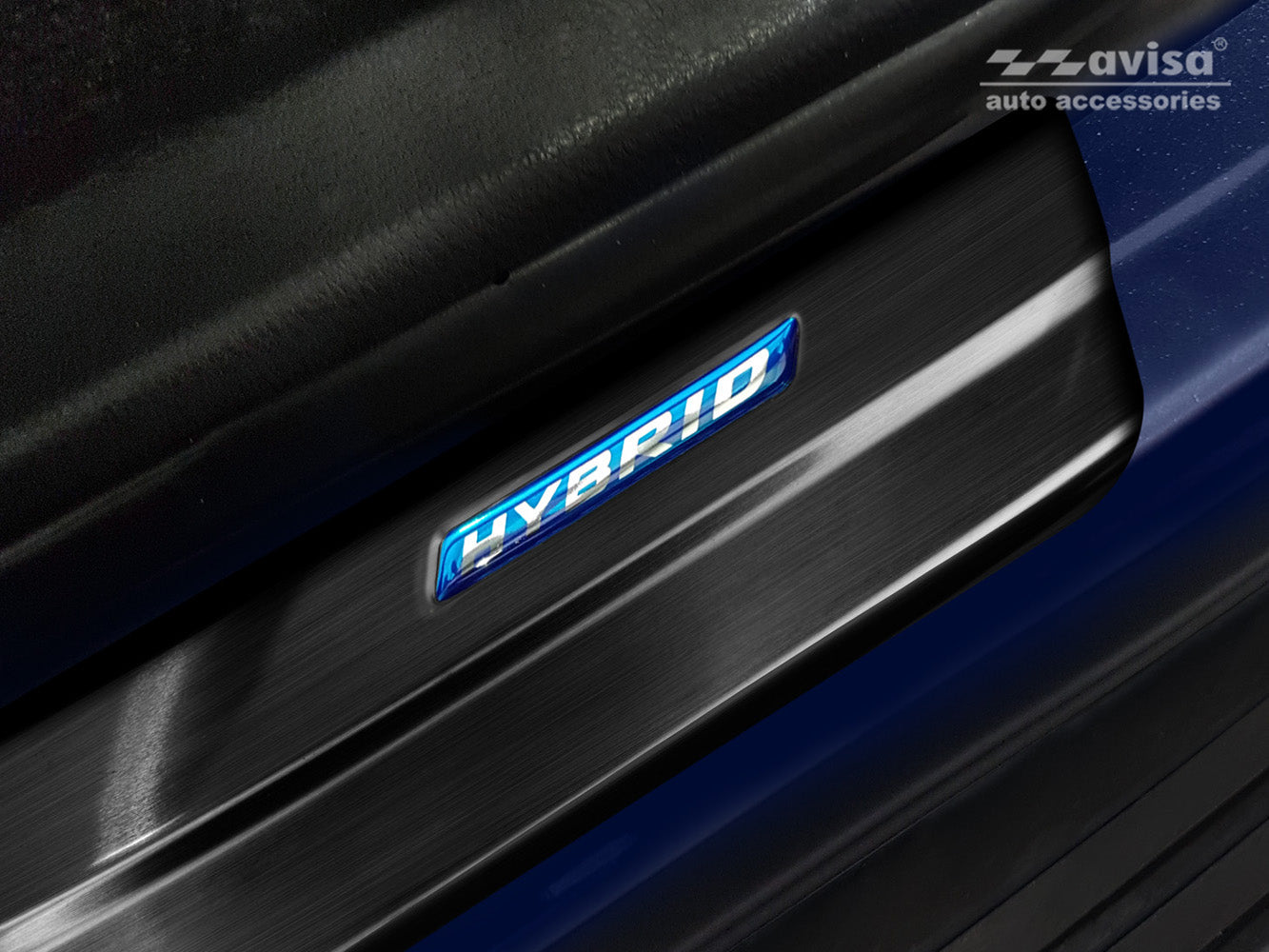 Tröskelskydd Hybrid Suzuki Across 2020+ / Toyota RAV4 V generation/ Hybrid 2018–2026 (fits also to PHEV GR version ) – Svart – detaljbild 2