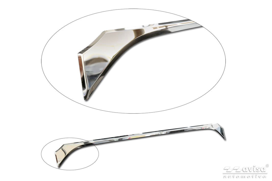 Bakluckelist Toyota Corolla Cross (XG1TJ) 2022–2025, facelift 2025+ – Spegelpolerat silver