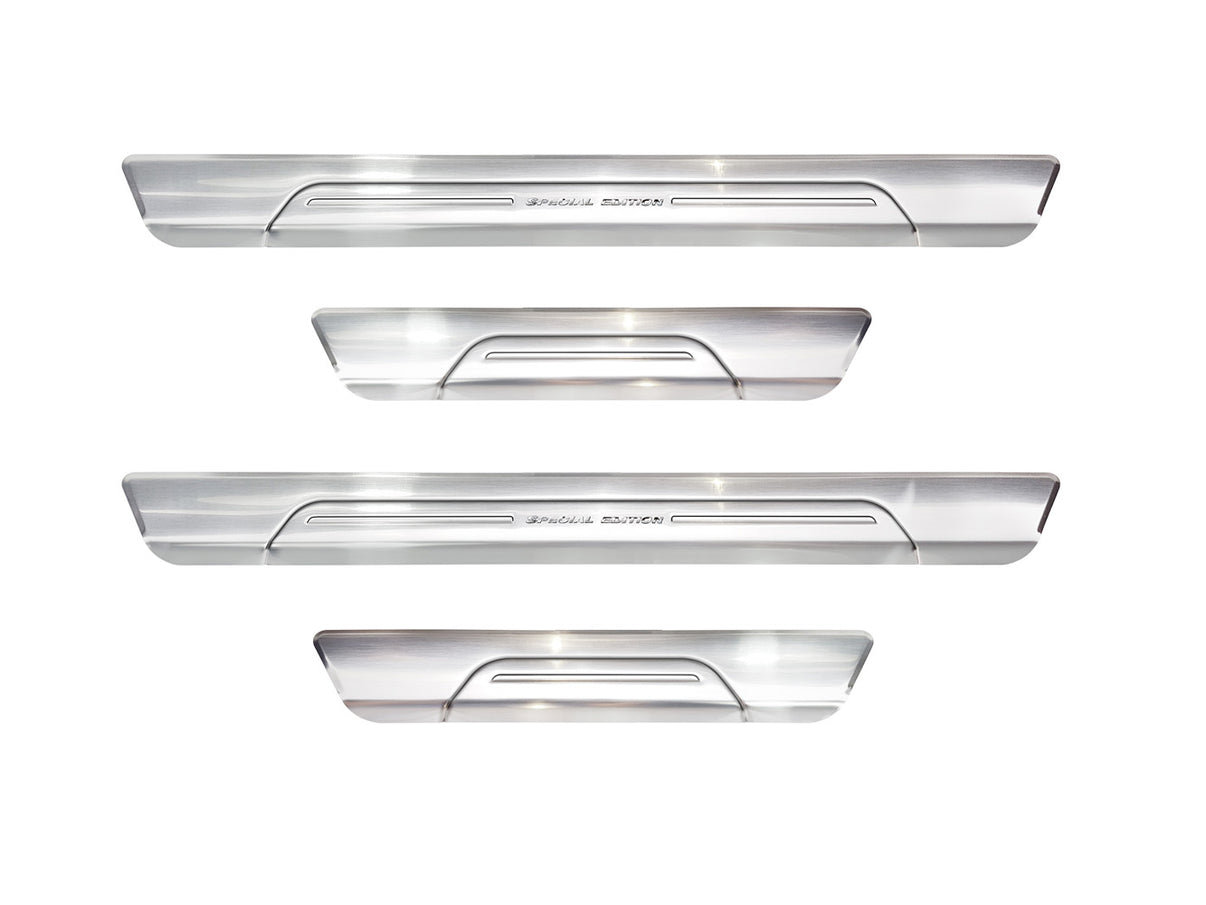 Tröskelskydd Special Edition Volkswagen Touareg III 2018–2023 facelift 2023+ – Silver satin (2/22236)