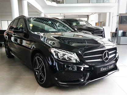 Lastskydd Mercedes C Class W205 Kombi 2014–2018, facelift 2018–2021 – Svart – detaljbild 3
