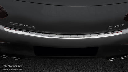 Lastskydd Mercedes C Class C205 Coupe AMG 2015–2019, facelift 2019–2021 – Silver satin – detaljbild 3