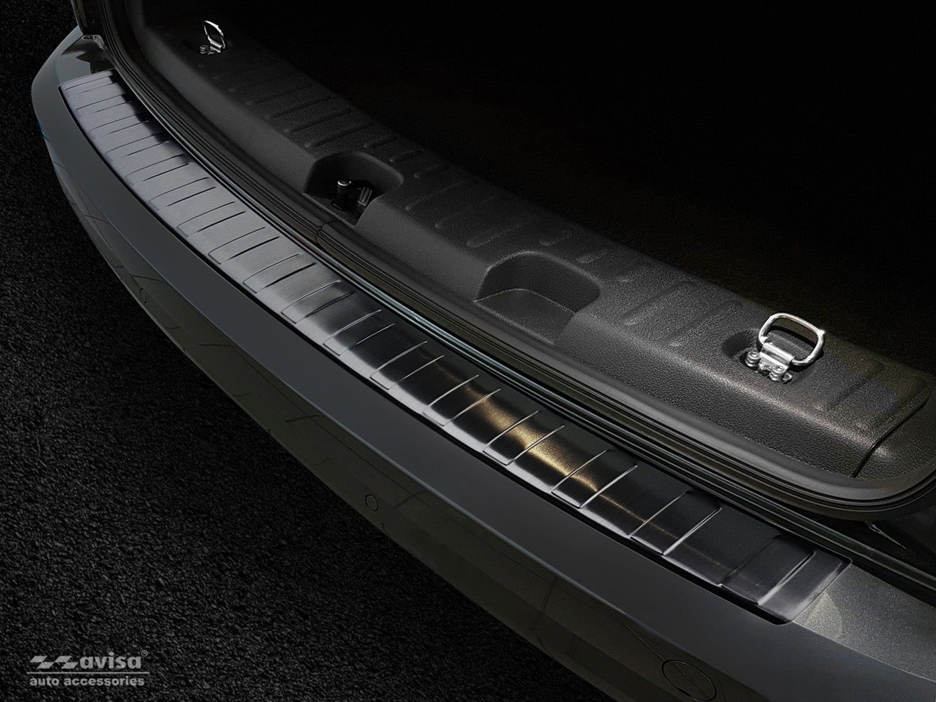 Lastskydd Volkswagen Caddy 2003–2015, facelift 2015–2020 / Volkswagen Caddy Maxi 2003–2015, facelift 02.2015– 2020 – Svart – detaljbild 3