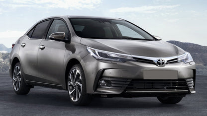Lastskydd Toyota Corolla XI E160 2013–2016, facelift 2016–2019 – Silver satin – detaljbild 2