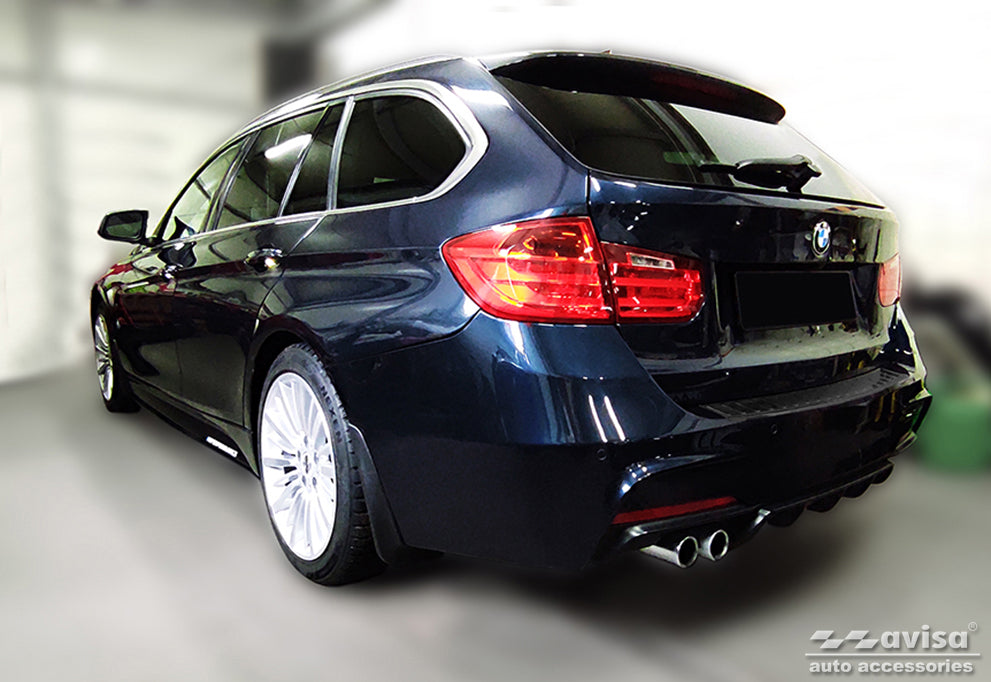 Lastskydd BMW 3 F31 touring/ M-paket 2012–2015, facelift 2015–2018 – Svart – detaljbild 2