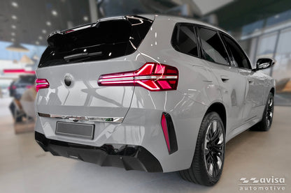 Bakluckelist BMW X3 (G45) 2024+ – Spegelpolerat silver – detaljbild 2