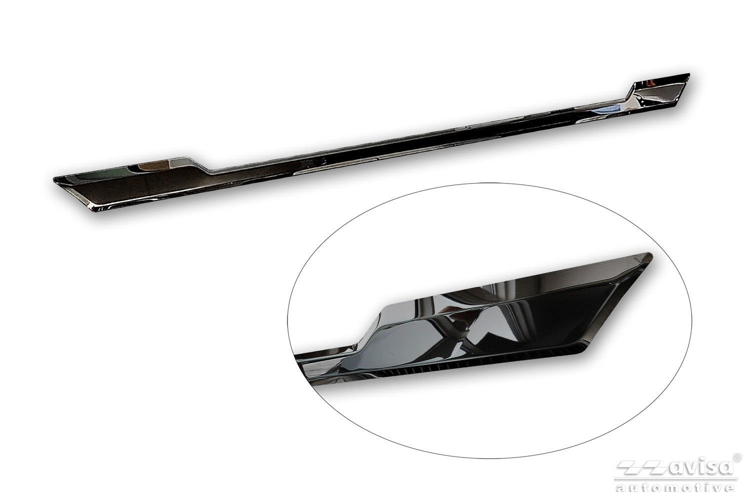Bakluckelist Skoda Kamiq 2019+24, facelift 24– – Spegelblank svart