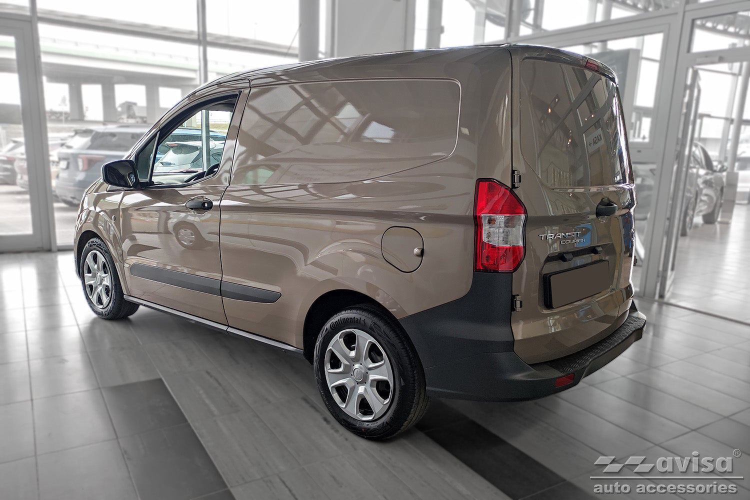 Lastskydd Black Mat Ford Tourneo Courier I 2014+facelift 2017, facelift 2017–2022 m.fl. – Mattsvart – detaljbild 3