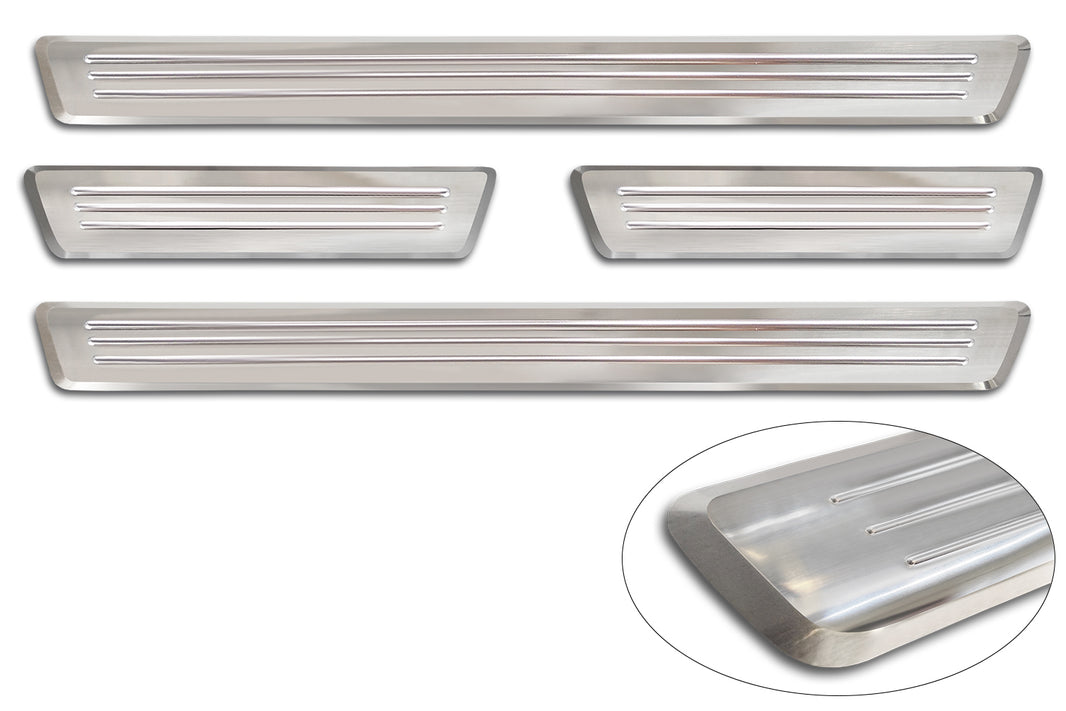 Tröskelskydd Lines Volvo XC90 II 2015–2019 facelift 2019–2024 facelift 2024+ – Silver satin