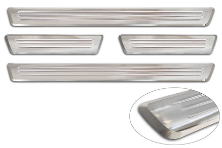Tröskelskydd Lines Volvo XC90 II 2015–2019 facelift 2019–2024 facelift 2024+ – Silver satin
