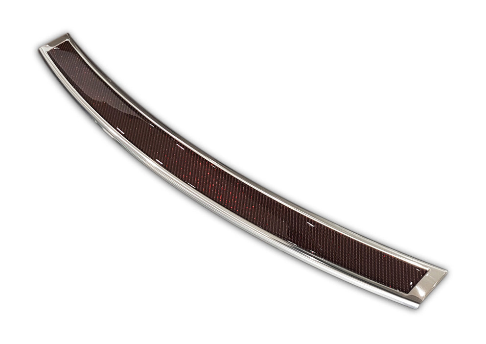 Lastskydd BMW X5 F15 2013+ – Spegelblank steel, Röd Kolfiber