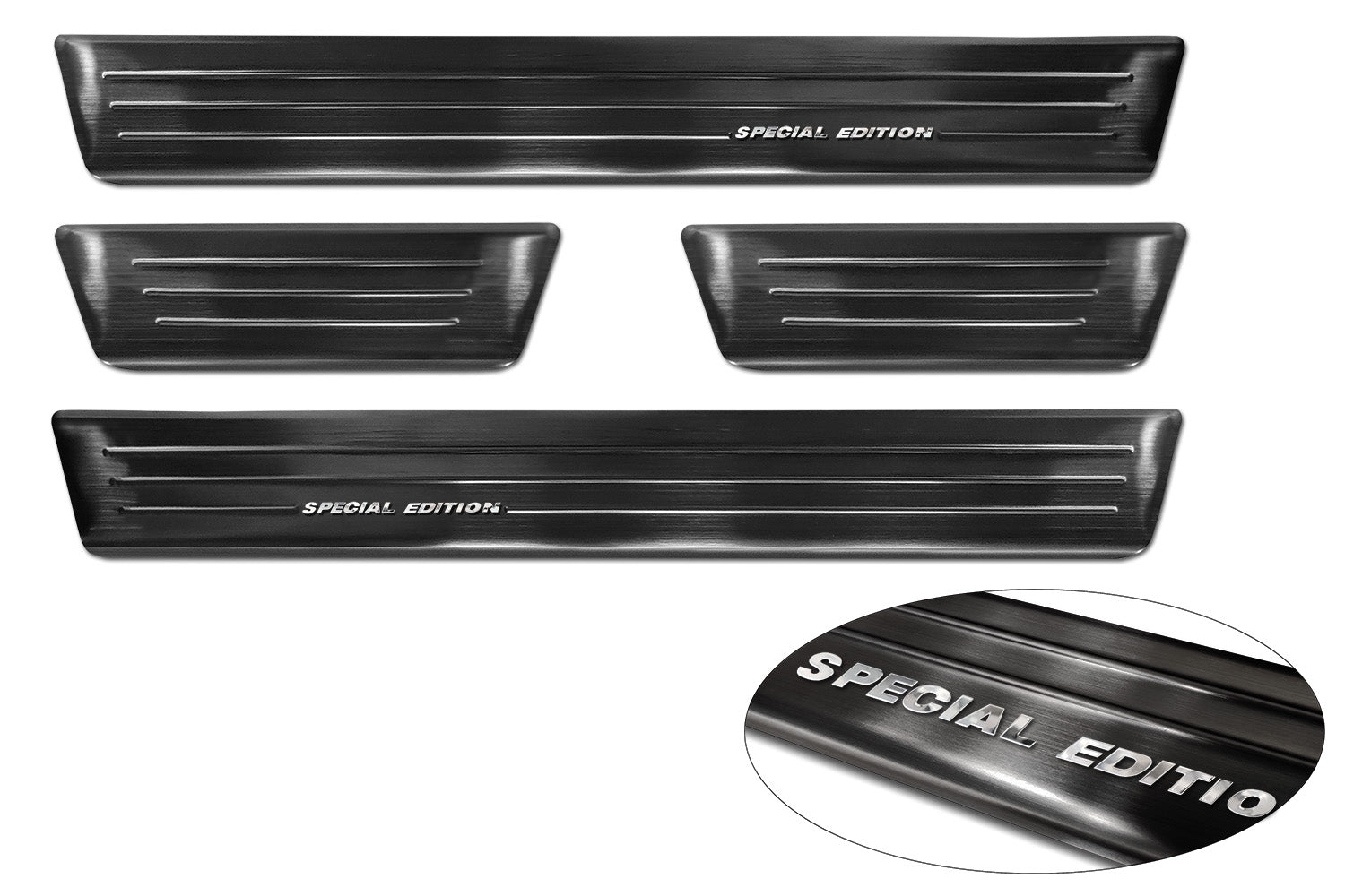 Tröskelskydd Special Edition Mitsubishi Space Star facelift 2020+ – Svart