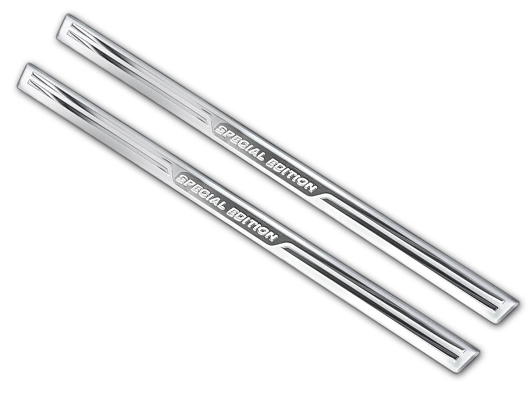 Universella tröskelskydd "SPECIAL EDITION" 54 x 3 cm (2delar per set) – Silver