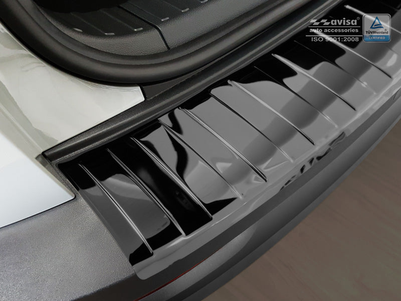 Lastskydd Skoda Karoq crossover/ Sportline 2017–2022 / Skoda Karoq Clever 2020–2022 – Spegelblank svart – detaljbild 2