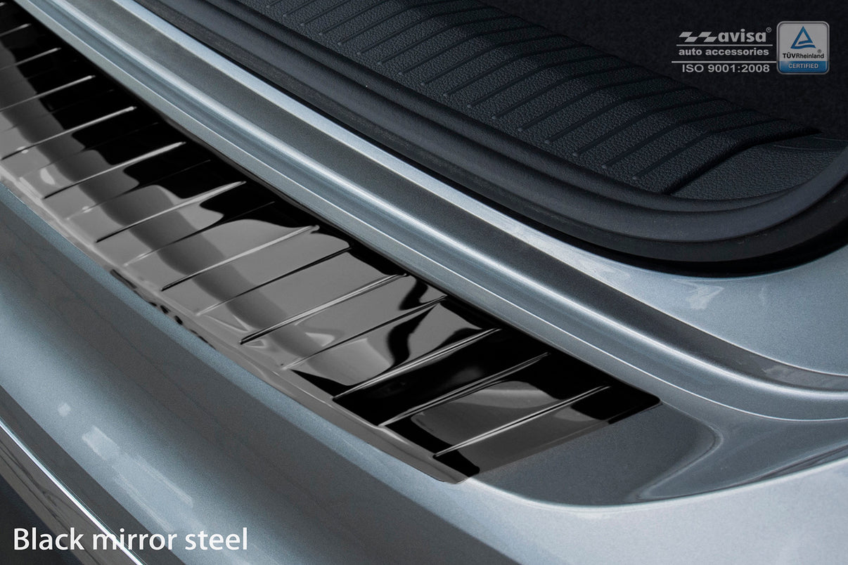 Lastskydd Volkswagen Tiguan II 2015–2020, facelift 2020+/ eHybrid 2020–2024 m.fl. – Spegelblank svart – detaljbild 2