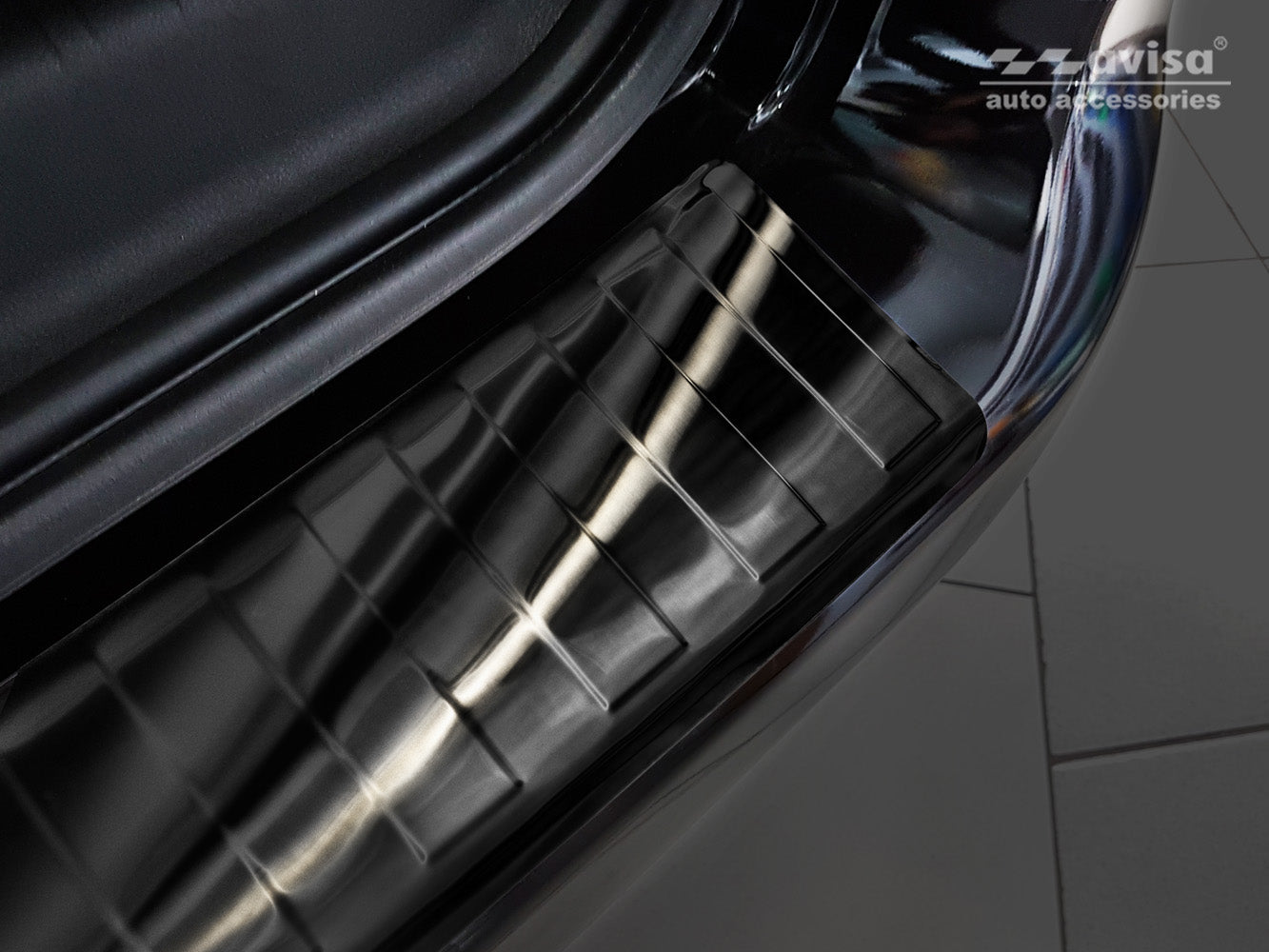 Lastskydd Citroen Berlingo II 2008–2015, facelift 2015–2018 m.fl. – Svart – detaljbild 2