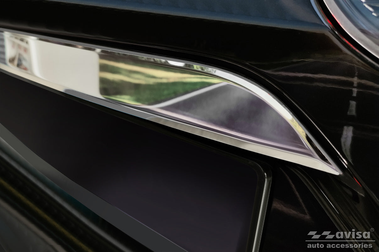 Bakluckelist Toyota Corolla Cross (XG1TJ) 2022–2025, facelift 2025+ Spegelpolerat silver – detaljbild 3