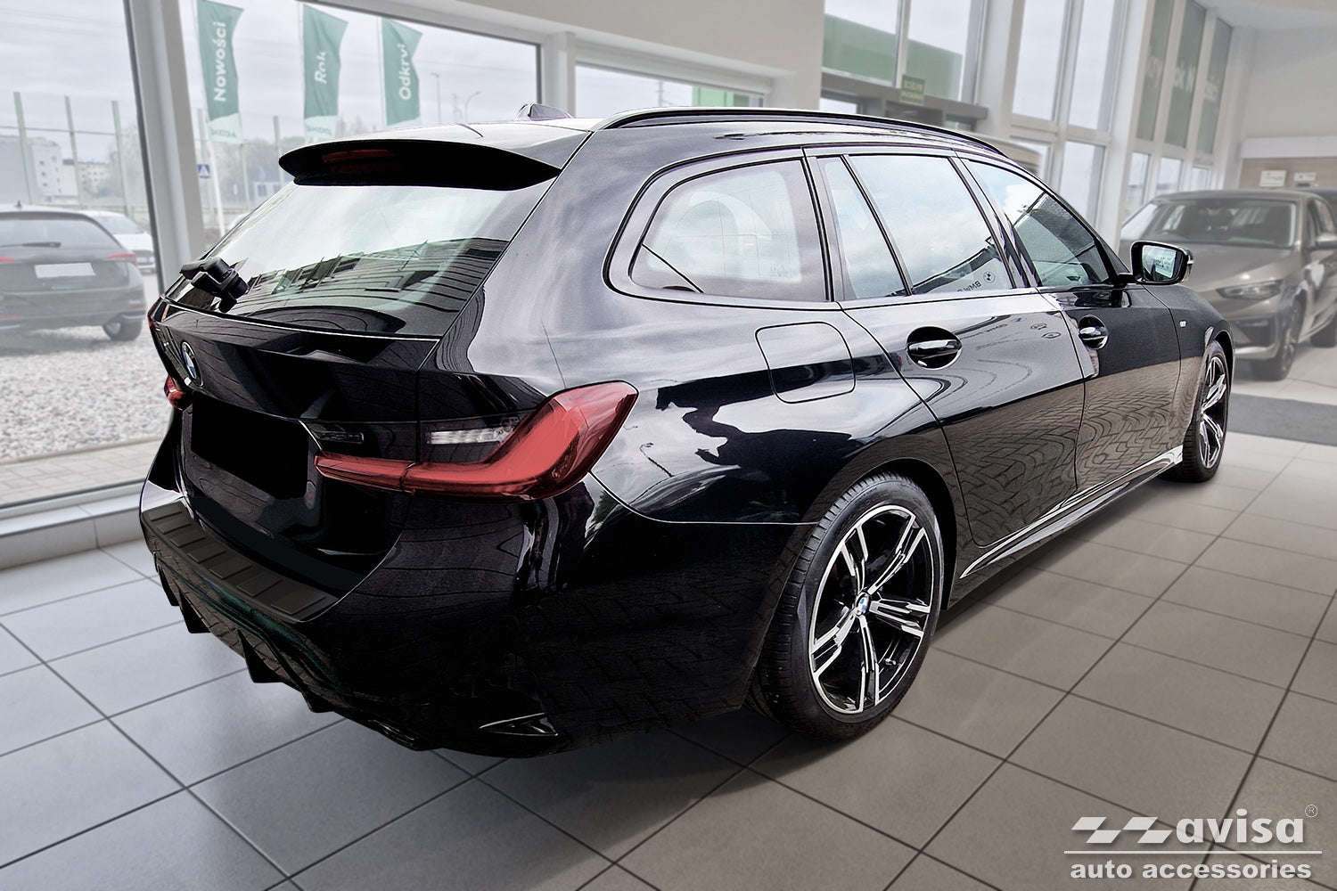Lastskydd Black Mat BMW 3 G21 VII Touring M-paket 2022+ – Mattsvart – detaljbild 2