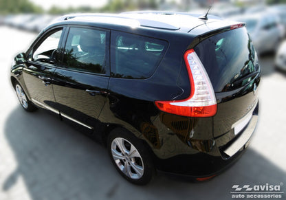 Lastskydd Renault Grand Scenic III minivan 2009–2013, facelift 2013–2016 – Silver satin – detaljbild 2