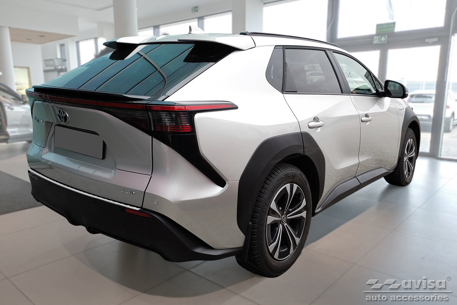 Lastskydd Subaru Solterra 2022+ / Toyota BZ4X (Eam) 2022+ – Silver – detaljbild 2