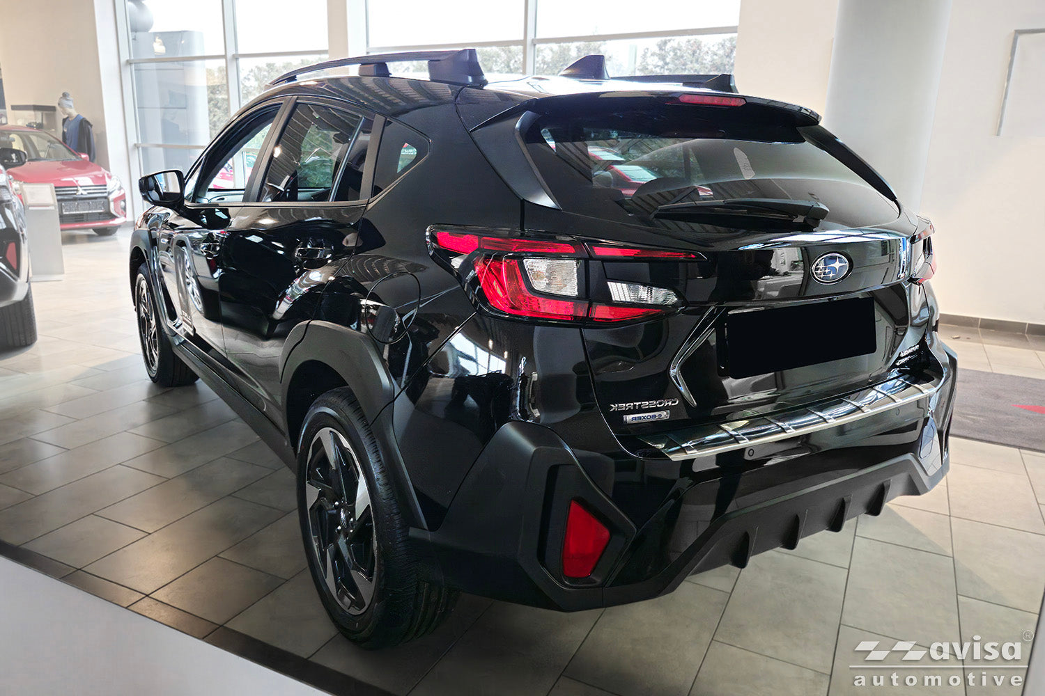 Lastskydd Subaru Crosstrek III 2023+ – Silver satin – detaljbild 2