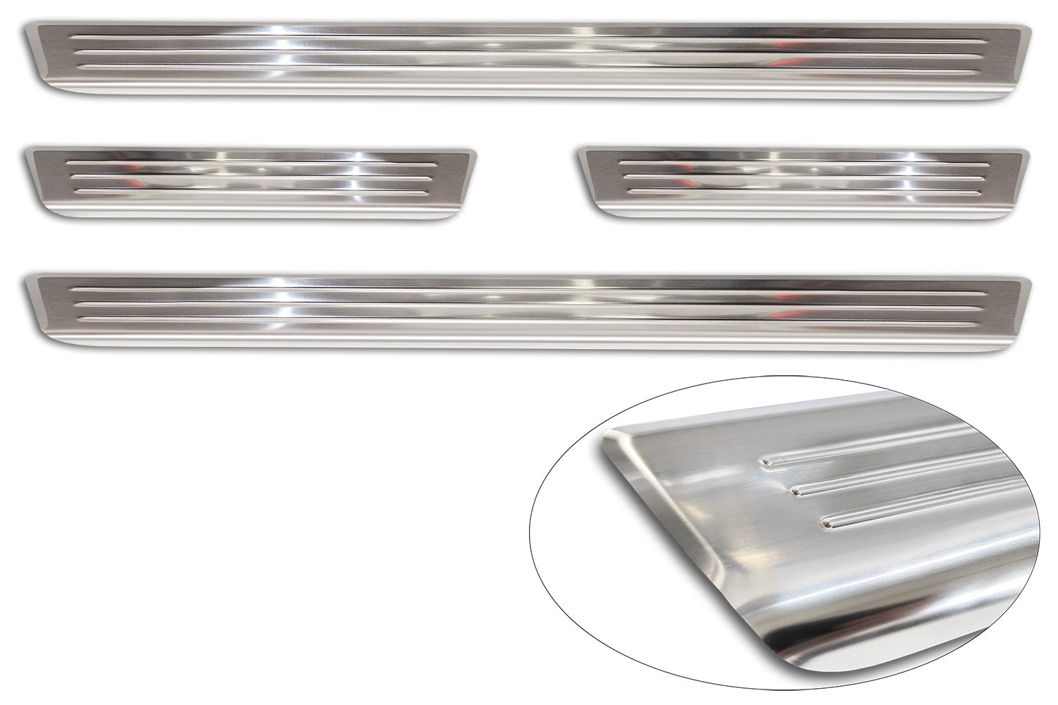 Tröskelskydd Lines Volkswagen Tiguan III 2024+ – Silver satin
