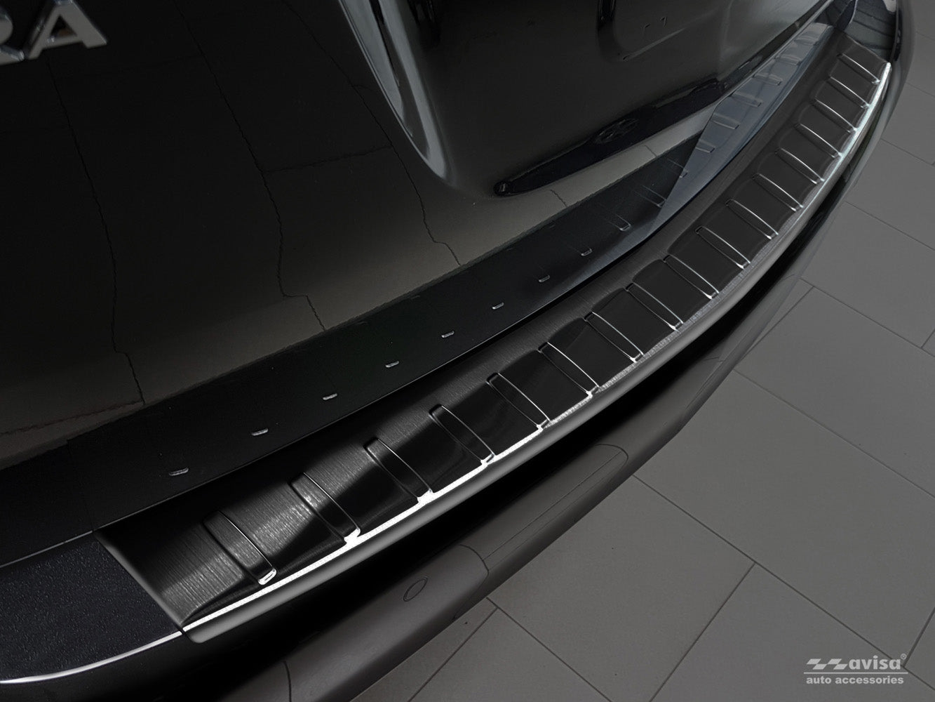 Lastskydd Opel Zafira C Tourer 2012–2016, facelift 2016+ – Svart – detaljbild 3