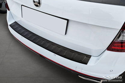 Lastskydd Black Mat Skoda Octavia III Kombi RS version 2013–2016, facelift 2016–2019 – Mattsvart – detaljbild 3