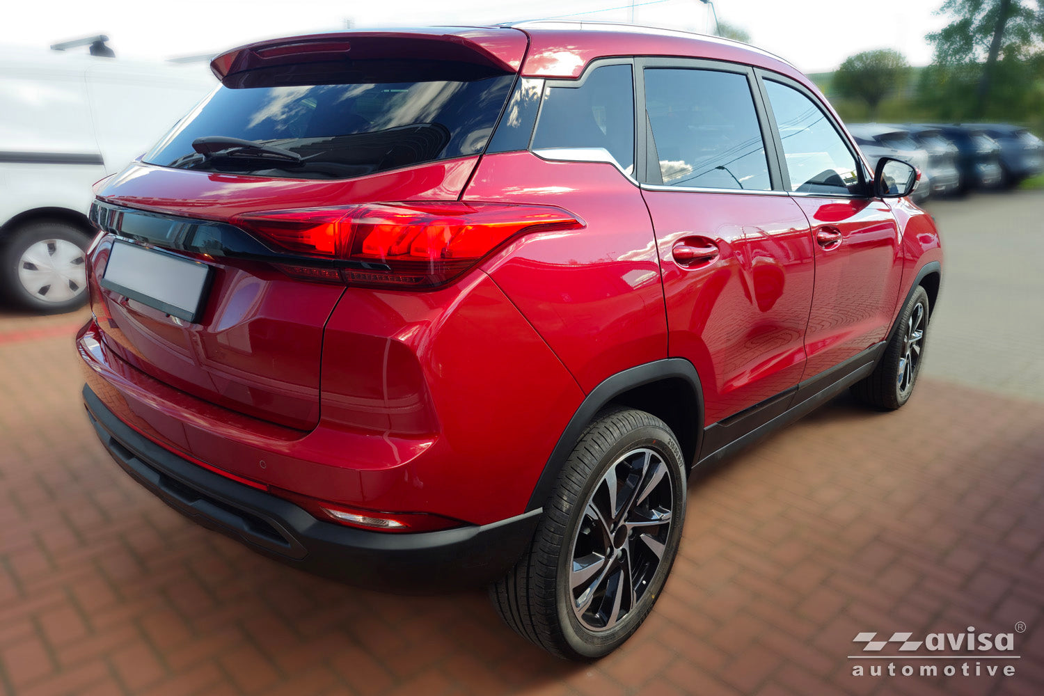 Tröskelskydd Lines Baic Beijing 3 2023+ – Silver satin – detaljbild 3