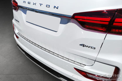 Lastskydd Ssangyong Rexton facelift 2021+ – Silver satin – detaljbild 3