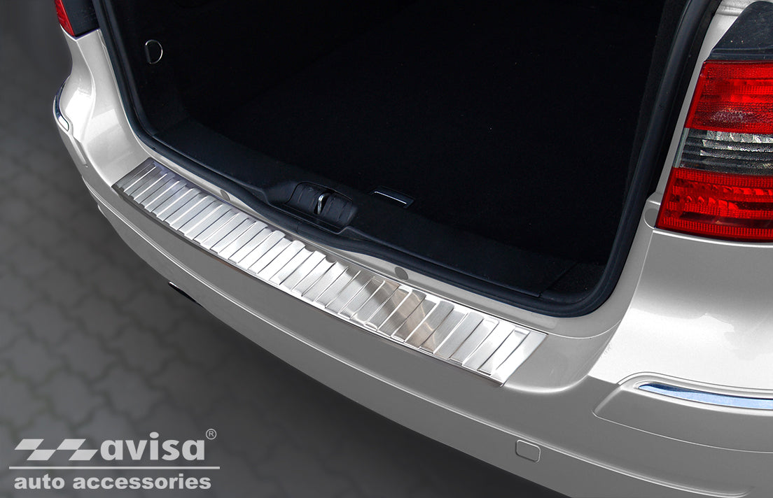 Lastskydd Mercedes B Class W245 minivan 2005–2008 – Silver satin – detaljbild 3