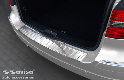Lastskydd Mercedes B Class W245 minivan 2005–2008 – Silver satin – detaljbild 3