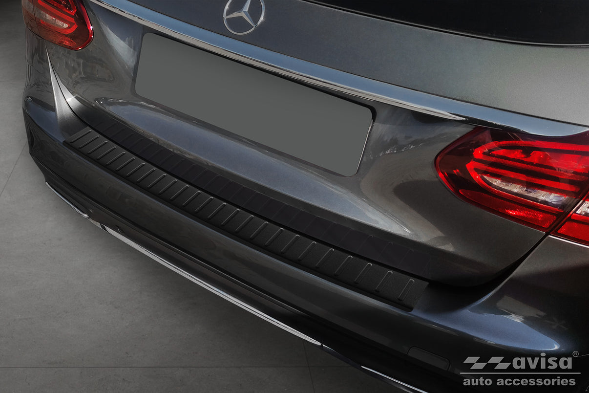Lastskydd Black Mat Mercedes C Class W205 Kombi 2014–2018, facelift 2018–2021 – Mattsvart – detaljbild 3