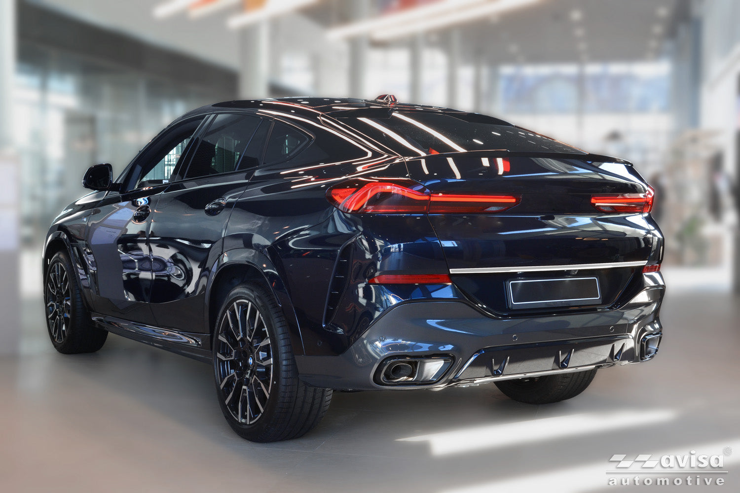 Bakluckelist BMW X6 (G06) 2023+ – Silver satin – detaljbild 2