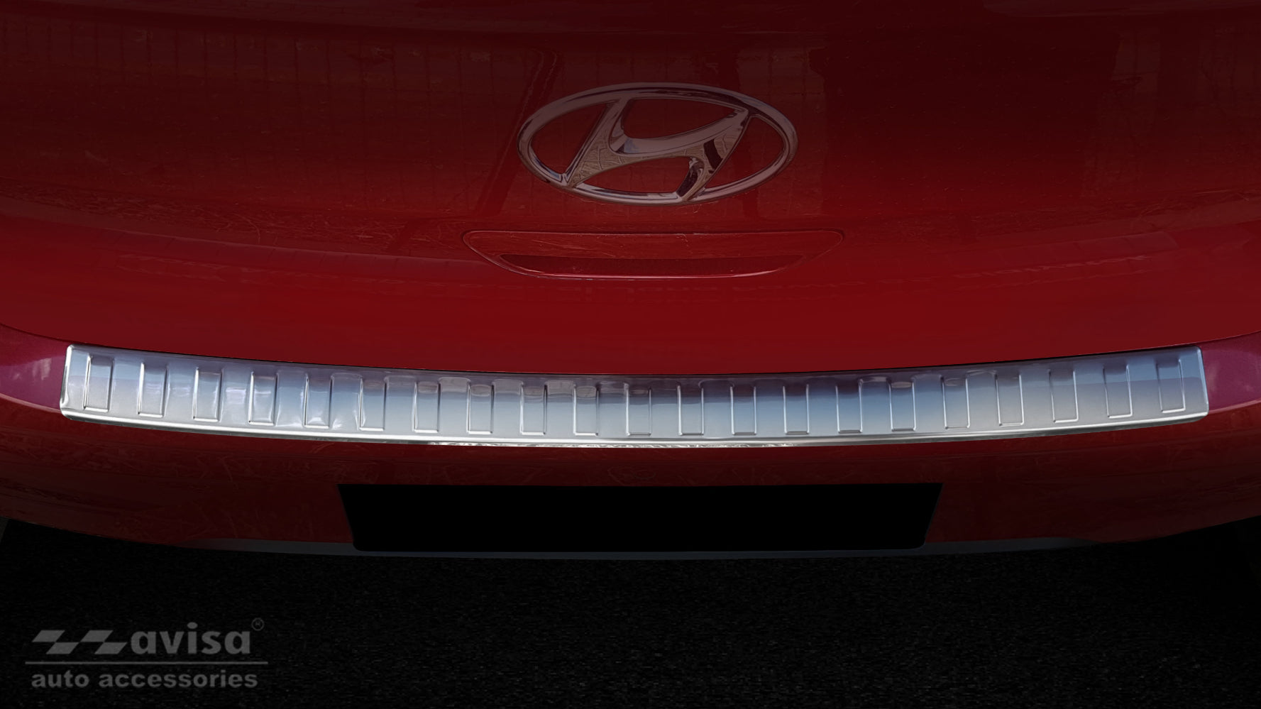 Lastskydd Hyundai i10 III halvkombi 5-dörrars 2019–2023 facelift 2023+ – Silver satin – detaljbild 3