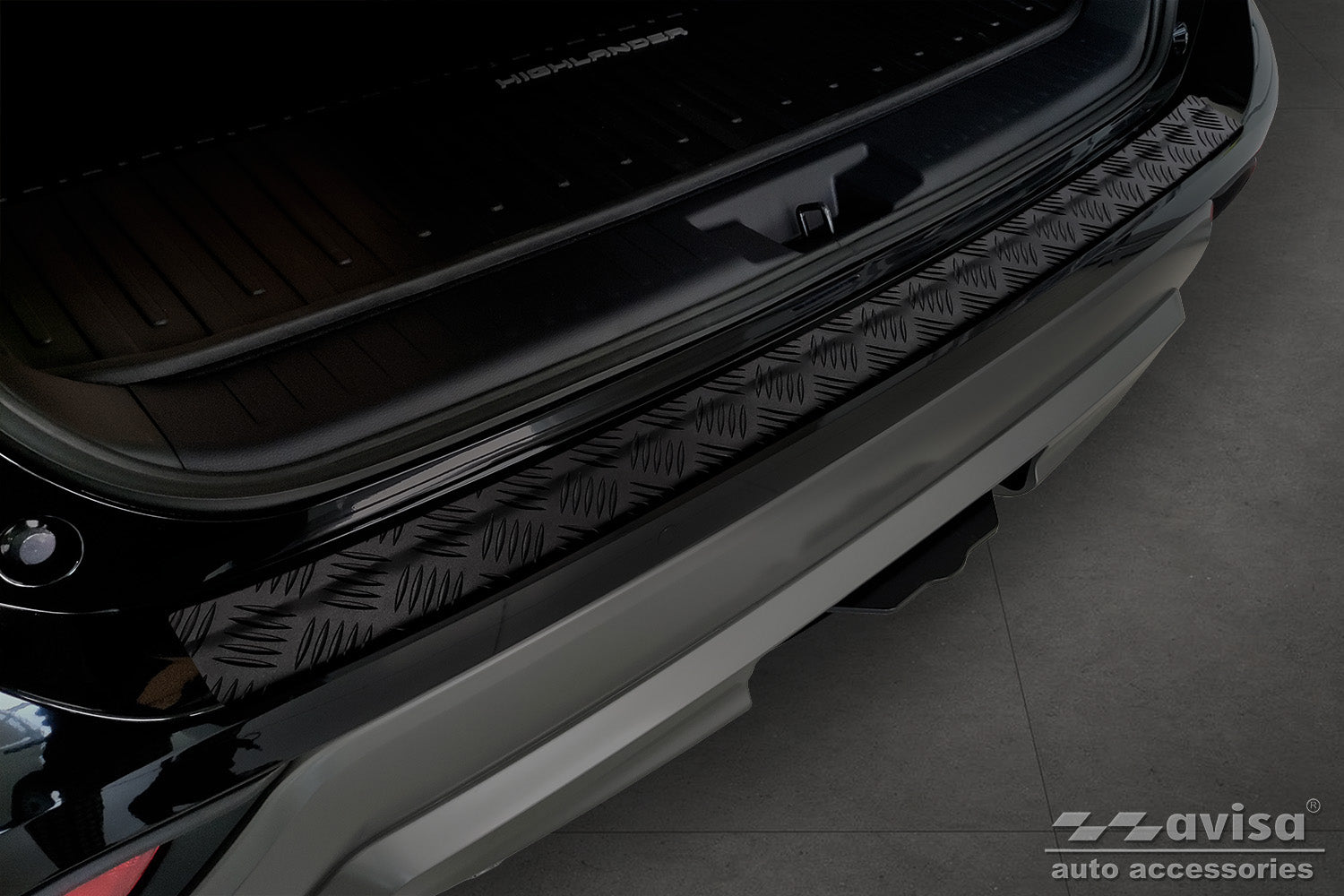 Lastskydd Black Mat Toyota Highlander IV( XU70) 2019+ – Mattsvart – detaljbild 3